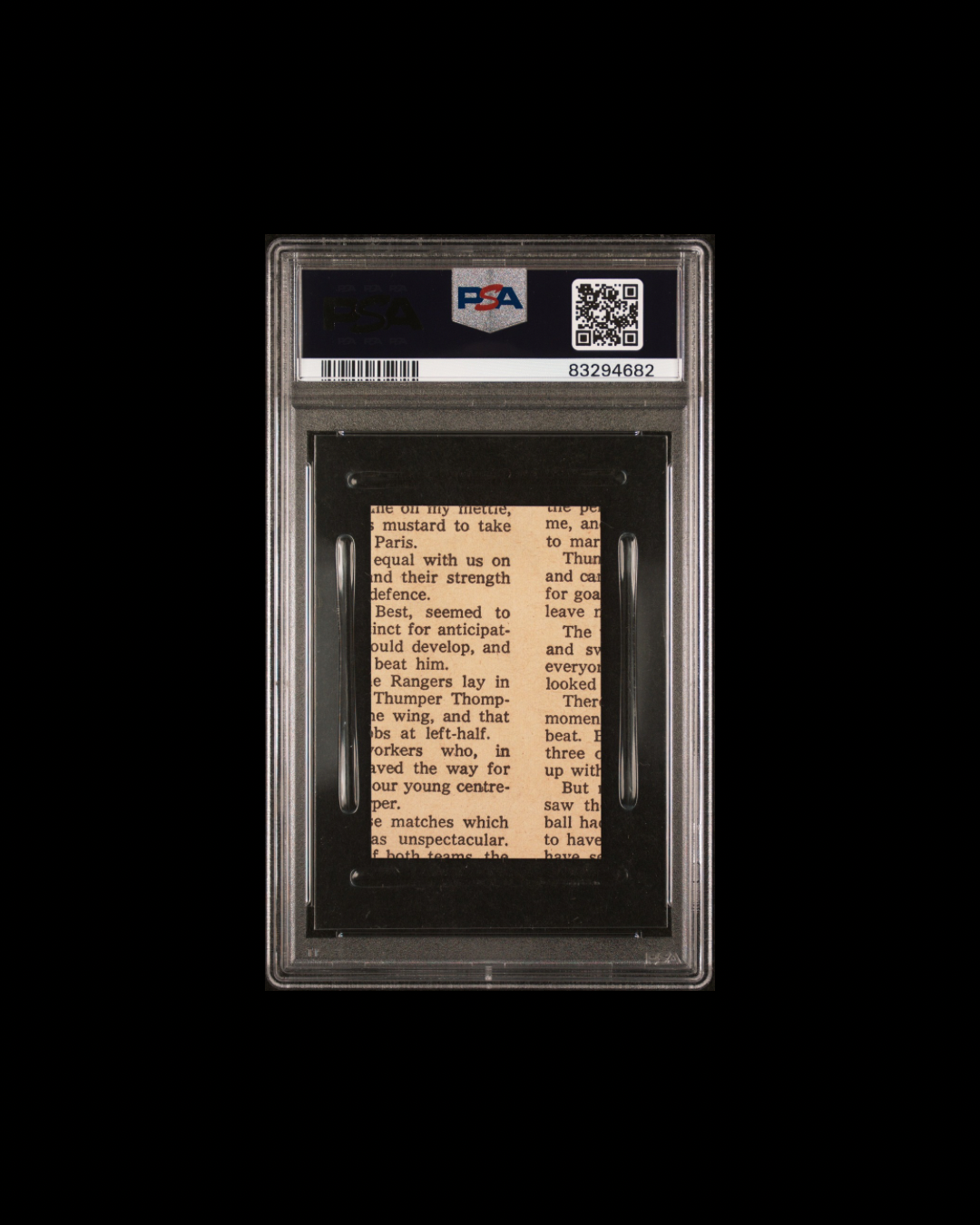 1968-70 D.C. THOMSON/THE ROVER FAMOUS FOOTBALLERS-HAND CUT PELE FAMOUS FOOTBALLERS-H/C PSA 7