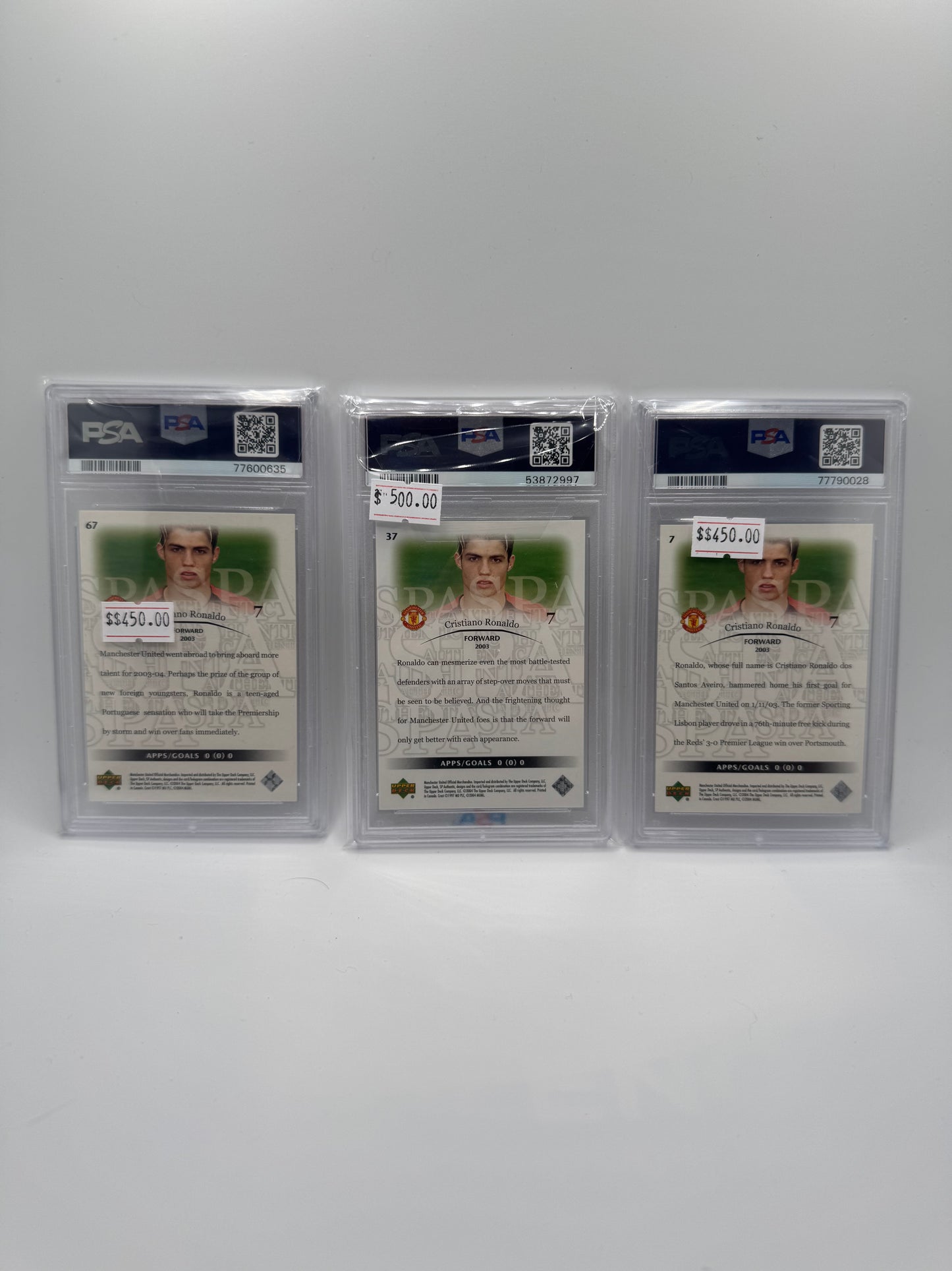 2004 CR7 RC SP AUTHENTIC SET