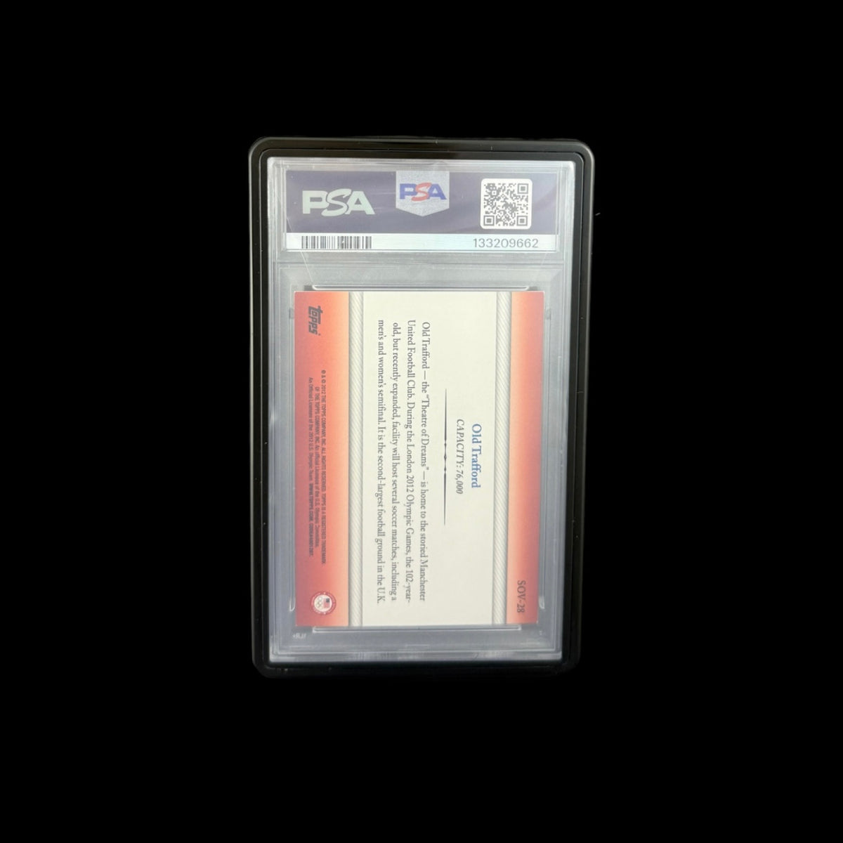 2012 TOPPS USA OLYMPICS OLD TRAFFORD OLYMPIC VENUES PSA 7