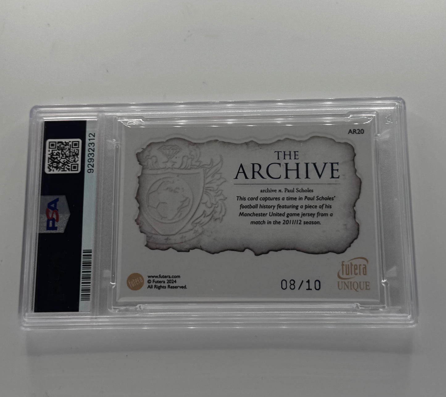 2024 Futera Scholes Patch /10