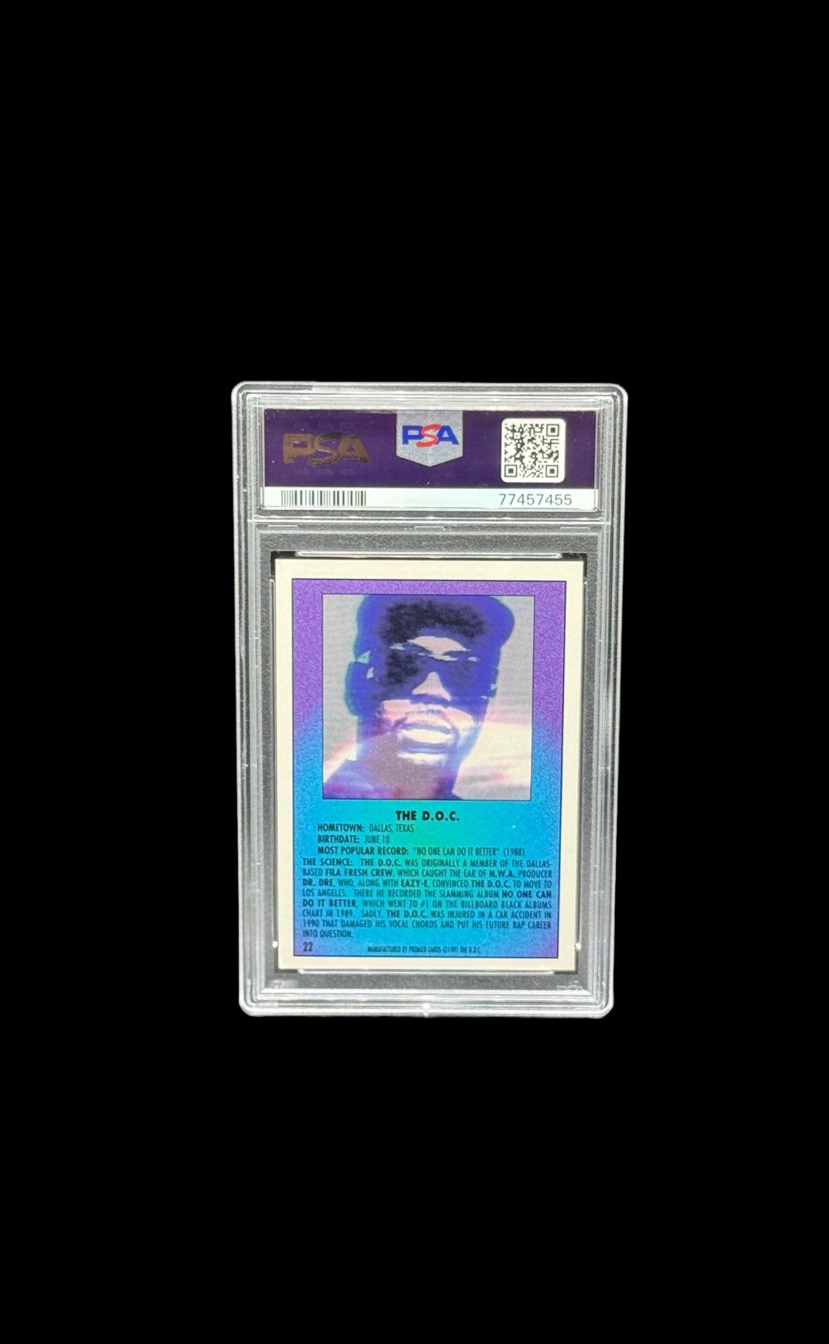 1991 THE D.O.C AUTO PSA AUTHENTIC