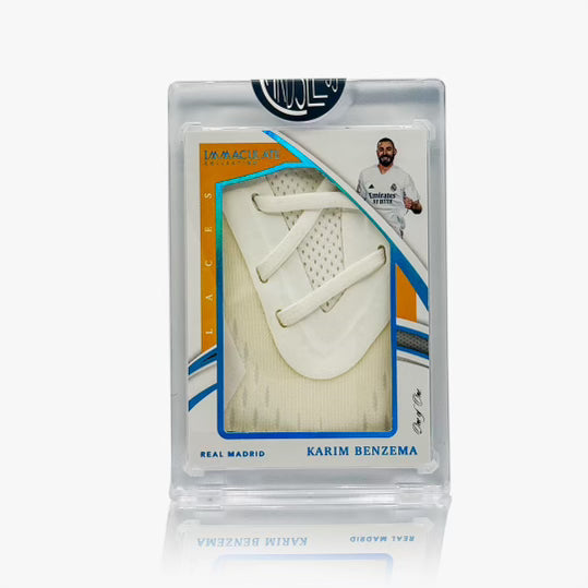‘21 IMMACULATE BENZEMA CLEATS RELIC LACES 1/1