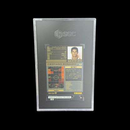 2004-05 Panini WCCF Footista Converted European Clubs #059 Cristiano Ronaldo SGC 10