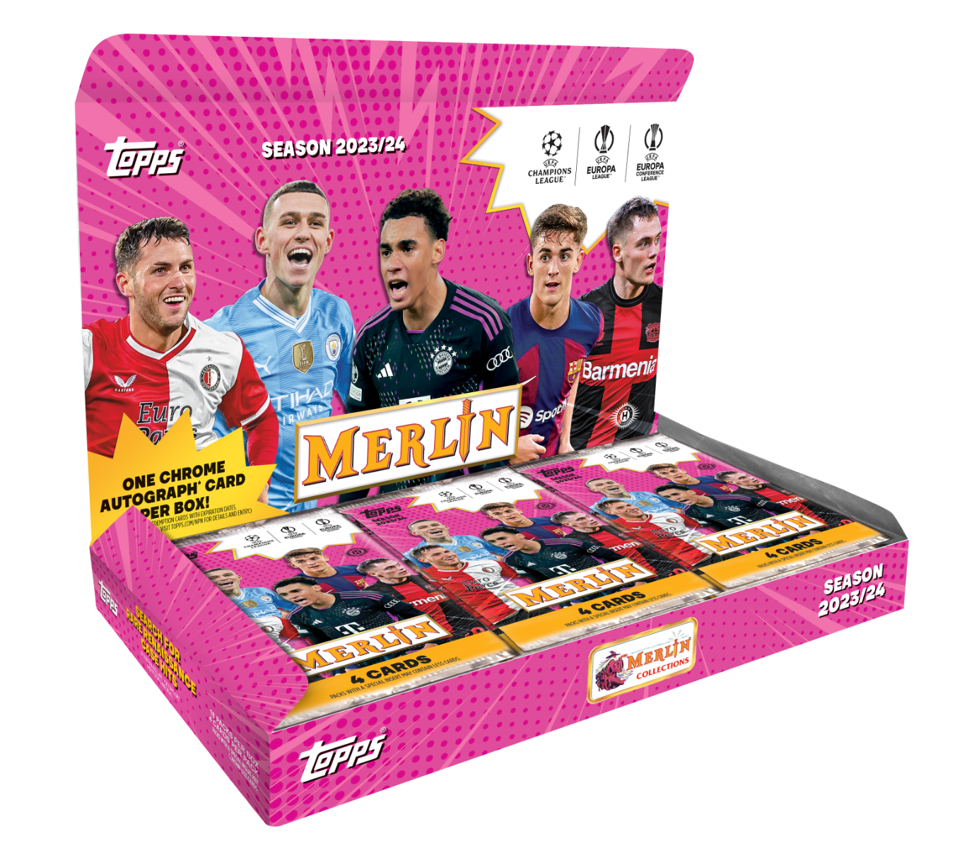 2023-24 Topps Merlin UEFA Club Competitions Hobby Box