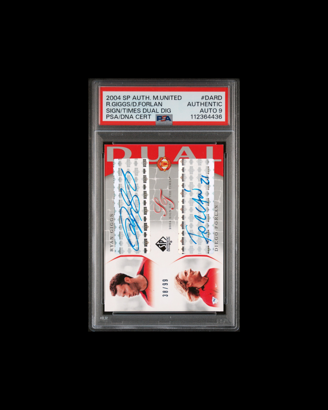 2004 SP AUTH. M.UNITED R.GIGGS/D.FORLAN
SIGN/TIMES DUAL SIGNATURE