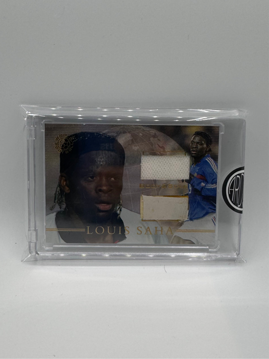 2004 Saha Game worn Jersey and Boot memorabilia futera foil