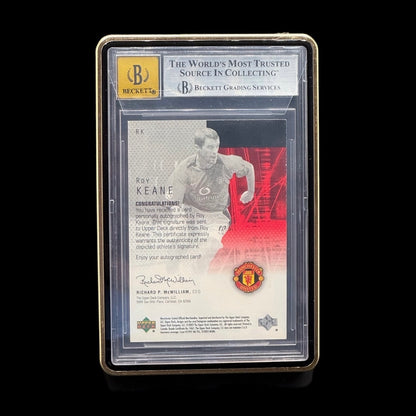 2003 UD MANCHESTER UNITED
MANUSCRIPTS RED /39 #RK ROY KEANE BGS 8.5 AUTO 10