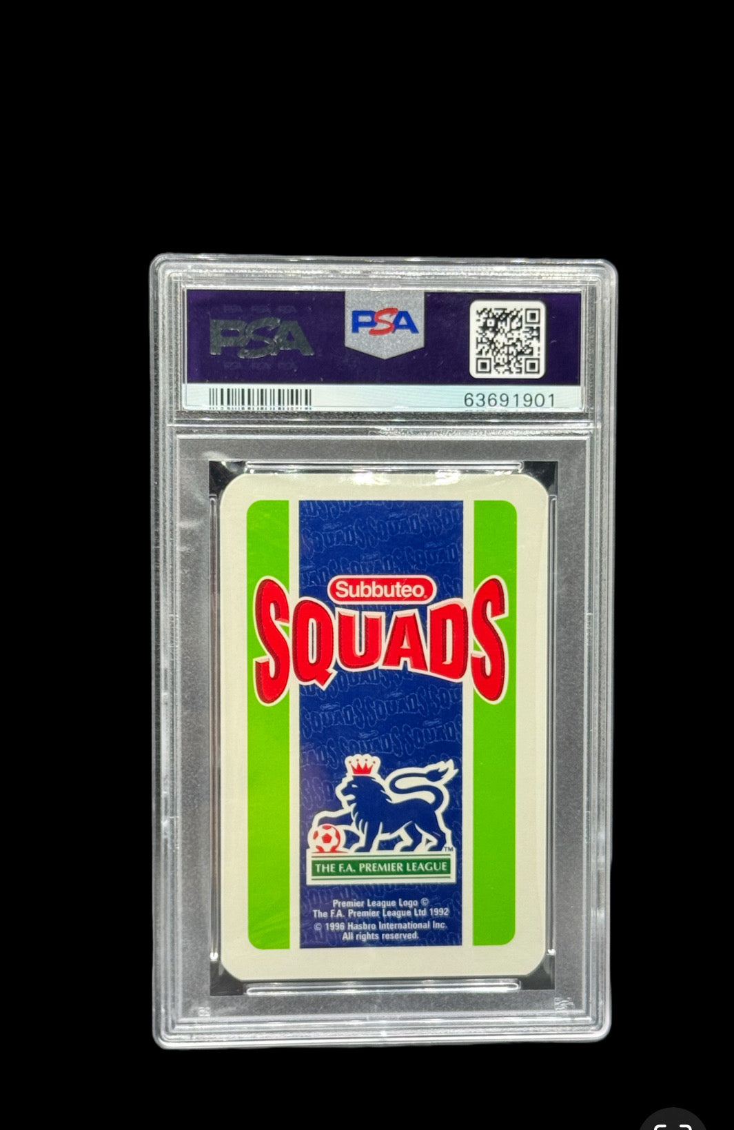 1996 HASBRO DAVID BECKHAM
SUBBUTEO SQUADS PSA GEM MT
10