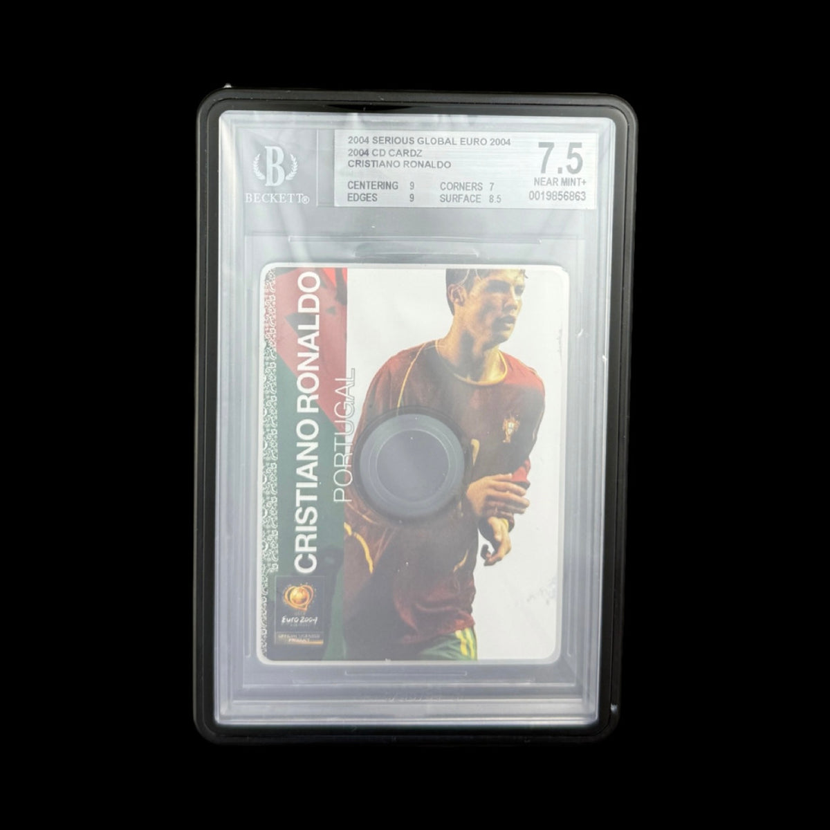 2004 Serious Global Euro 2004 CD Cardz Cristiano Ronaldo BGS 7.5