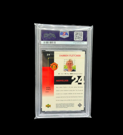 2003 Upper Deck Darren Fletcher Manchester United #39 PSA Mint 9