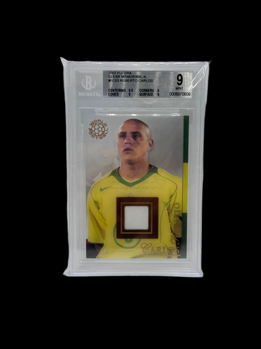 2007 Futera Roberto Carlos BGS 9 patch