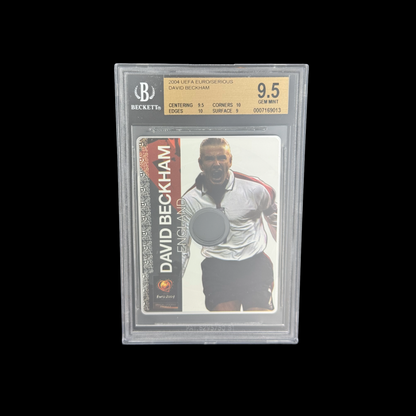 2004 Serious Global Euro 2004 CD Cardz David Beckham BGS 9.5