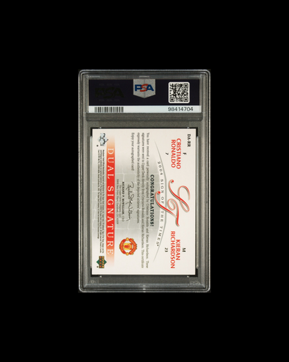 2004 SP AUTHENTIC MANCHESTER UNITED SIGN OF THE TIMES DUAL SIGNATURES #DARR RONALDO/K.RICHARDSON SIGN OF THE TIMES DL.SIG. AUTHENTIC