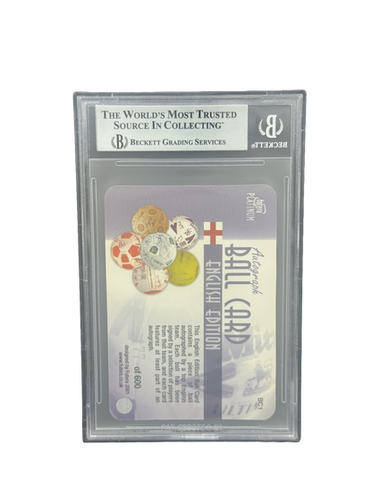 2001 FUTERA PLATINUM
WORLD STARS BALL CARD #BC1 ENGLISH BALL BGS 8.5