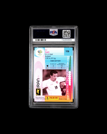 2006 Panini World Cup Ali Daei Germany PSA 10