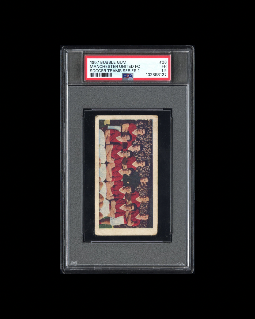 1957 Bubble Gum Manchester United FC Soccer Teams Series 1 PSA 1.5