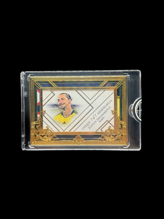2024 Futera Zlatan Ibrahimovic 1/1 Gold Frame Patch