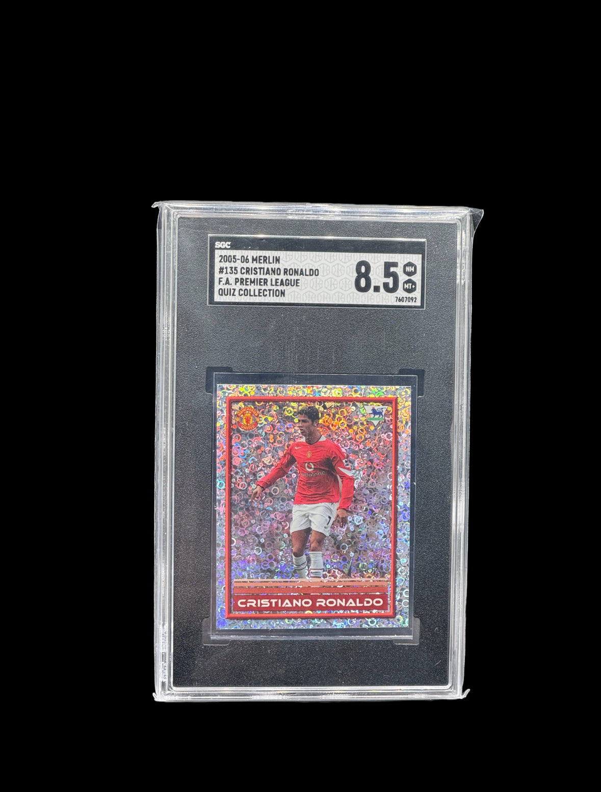 2005-06 MERLIN #135 CRISTIANO RONALDO F.A. PREMIER LEAGUE
QUIZ COLLECTION SGC 8.5