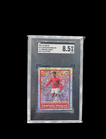 2005-06 MERLIN #135 CRISTIANO RONALDO F.A. PREMIER LEAGUE
QUIZ COLLECTION SGC 8.5