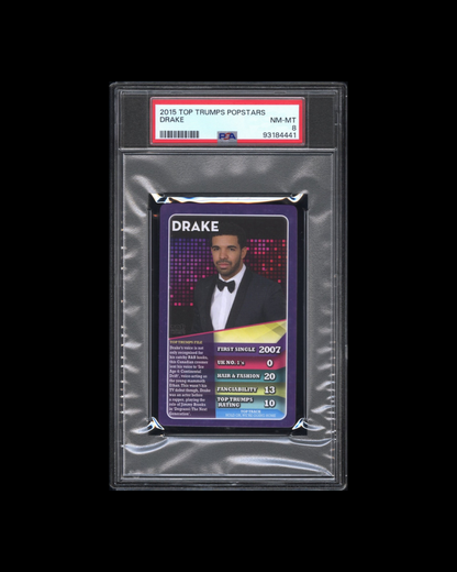 2015 Top Trumps Popstars Drake PSA 8