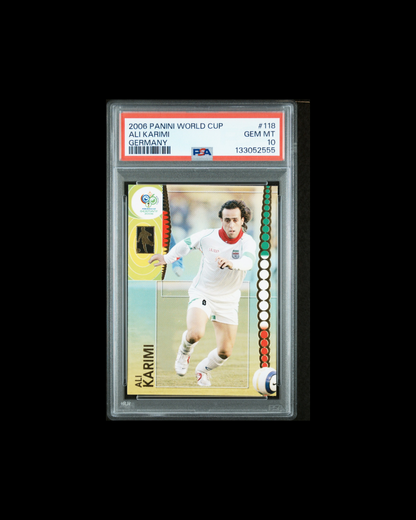 2006 PANINI WORLD CUP GERMANY #118 ALI KARIMI GERMANY PSA GEM MT 10