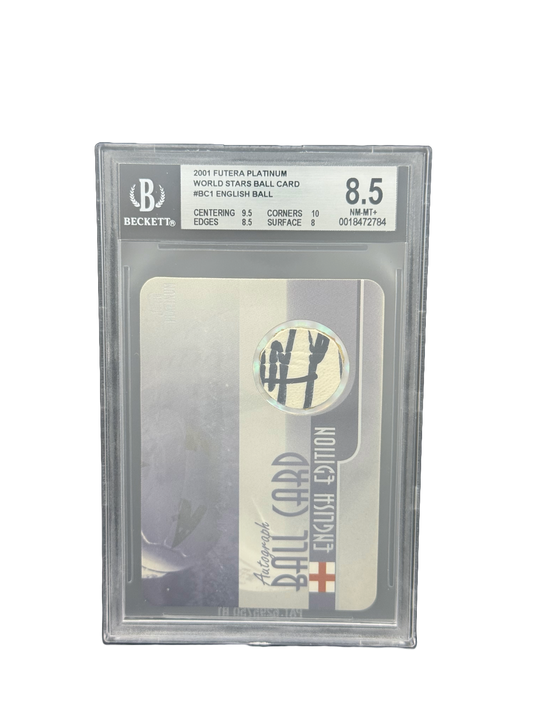 2001 FUTERA PLATINUM
WORLD STARS BALL CARD #BC1 ENGLISH BALL BGS 8.5