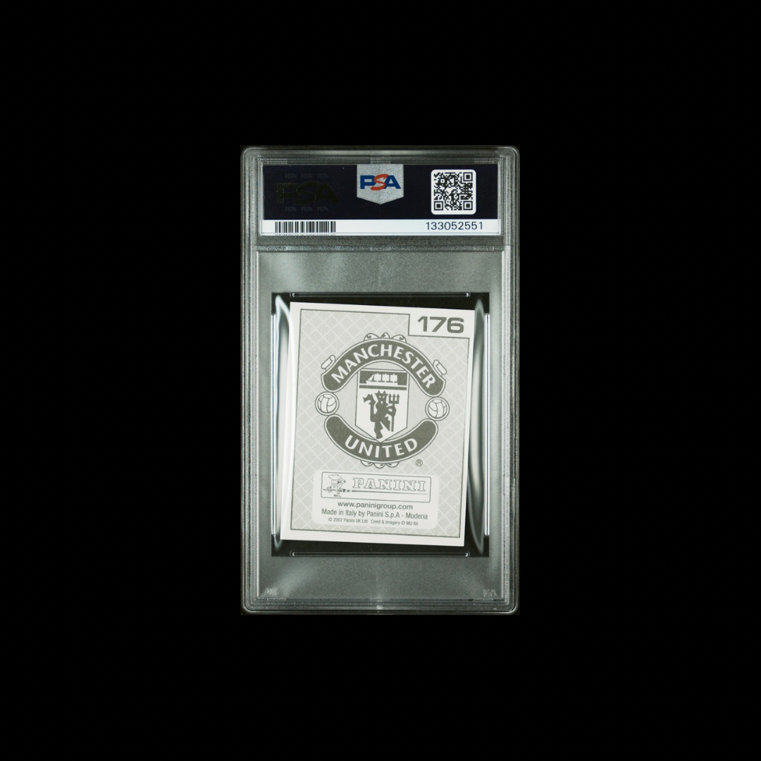 2007 PANINI MANCHESTER UNITED STICKERS #176 SCHOLES/SMITH/ROONEY PSA GEM MT 10
