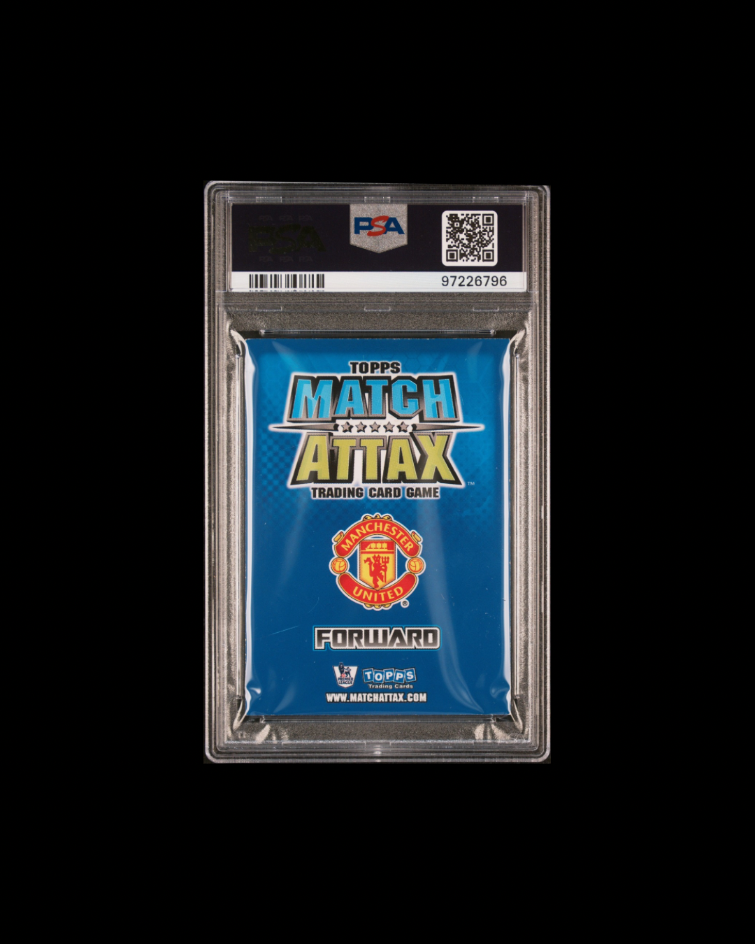 2008 TOPPS MATCH ATTAX PREMIER LEAGUE EXTRA DIMITAR BERBATOV P/L EXTRA-LIMITED EDITION PSA/DNA AUTHENTIC