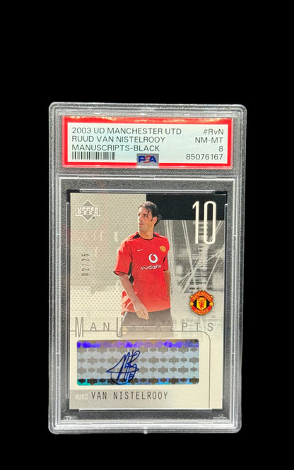 2003 UD MANCHESTER UTD RUUD VAN NISTELROOY MANUSCRIPTS-BLACK
#RvN PSA NM-MT 8