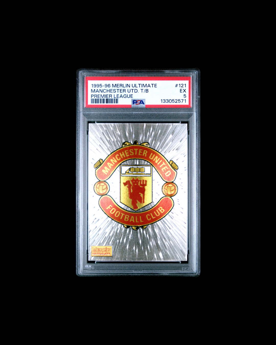 1995 Merlin Ultimate Premier League Manchester Utd. T/B #121 PSA 5