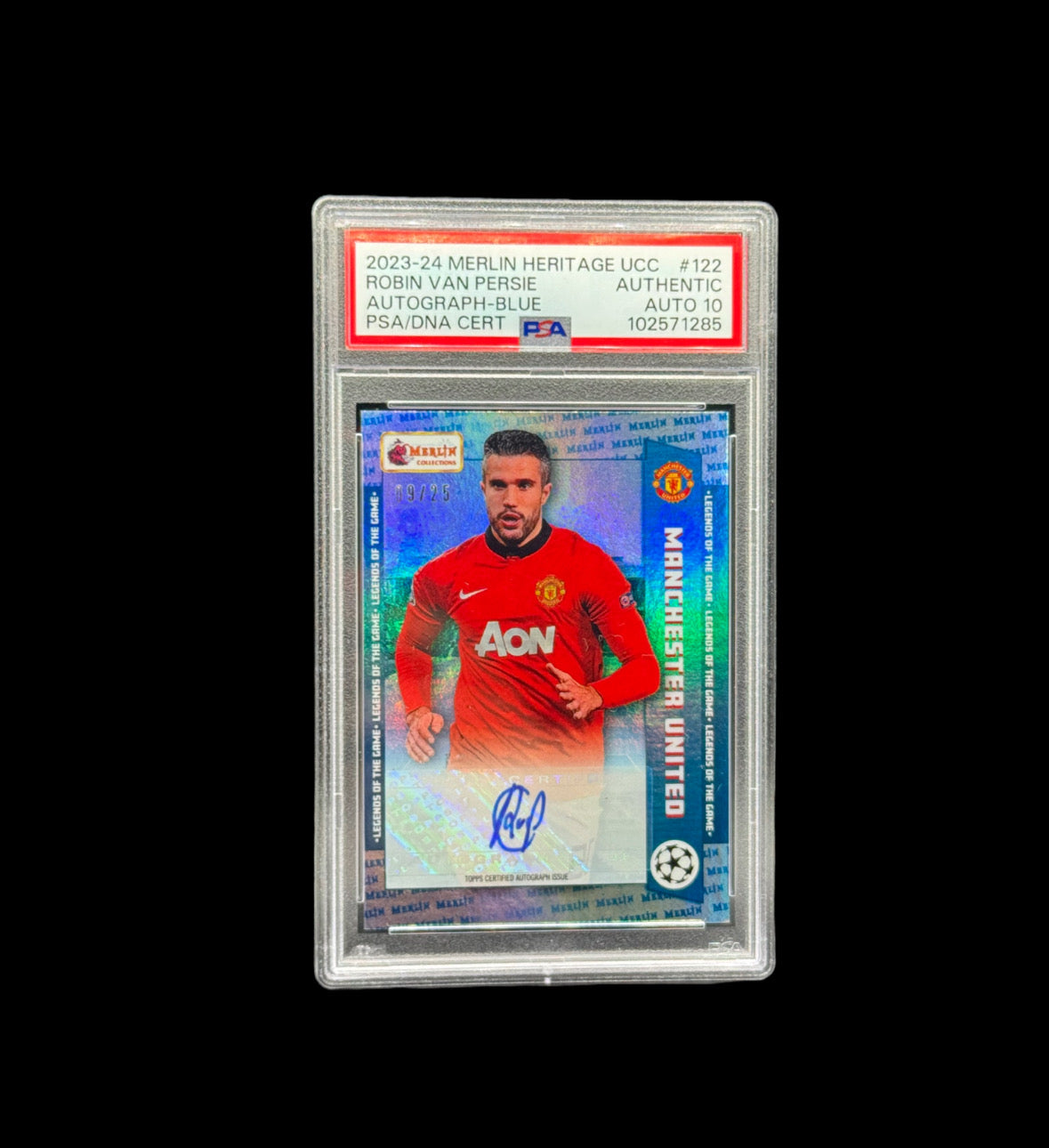 2003 UPPER DECK MANCHESTER UNITED STRIKE FORCE-WINNING FORMULA #WF1 DAVID BECKHAM STRIKE FORCE-WIN. FORMULA PSA 9