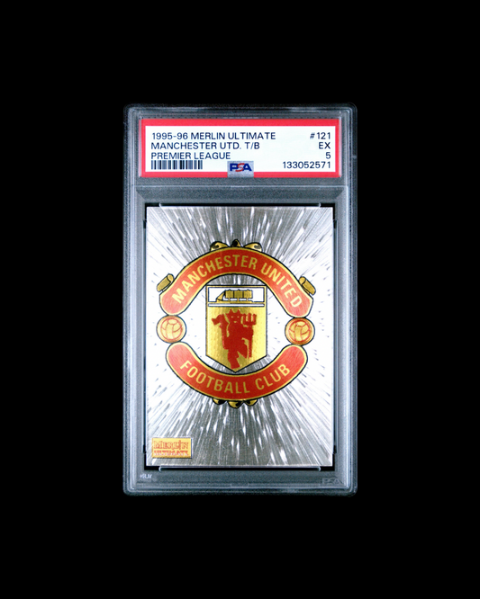 1995 MERLIN ULTIMATE PREMIER LEAGUE #121 MANCHESTER UTD. T/B PSA 9