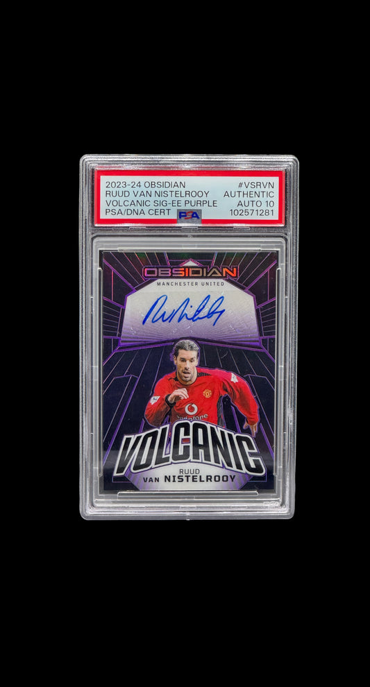 2023 PANINI OBSIDIAN VOLCANIC SIGNATURES #VSRVN RUUD VAN NISTELROOY VOLCANIC SIG-EE PURPLE /5