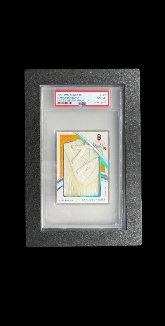 ‘21 IMMACULATE BENZEMA CLEATS RELIC LACES 1/1