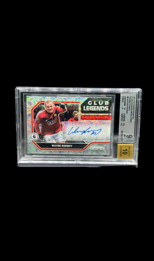 WAYNE ROONEY AUTO BGS 9/ 10
