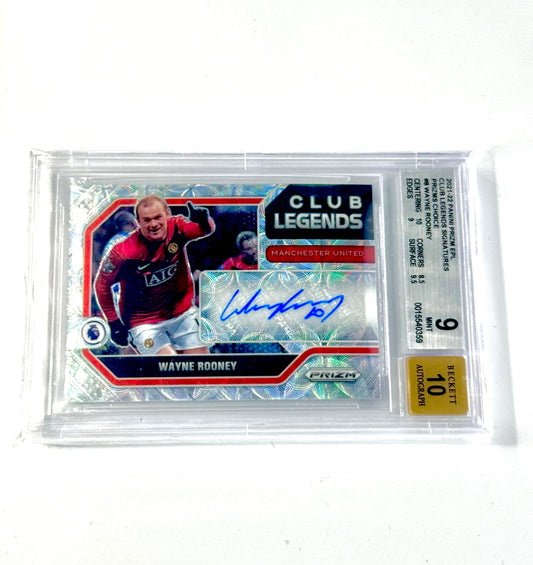 WAYNE ROONEY AUTO BGS 9/ 10