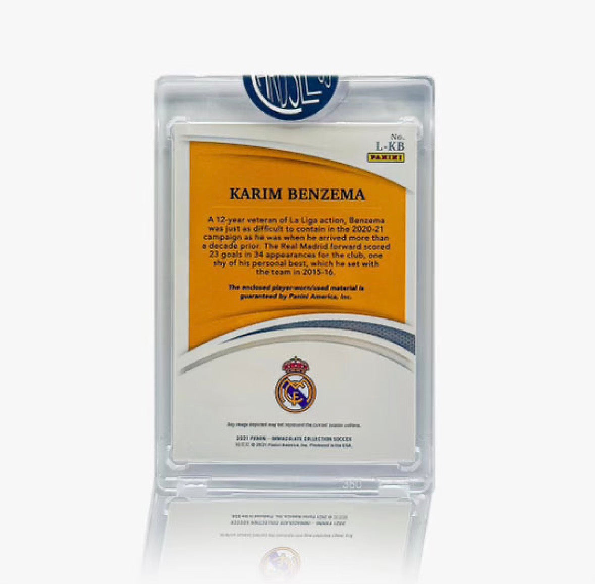 ‘21 IMMACULATE BENZEMA CLEATS RELIC LACES 1/1