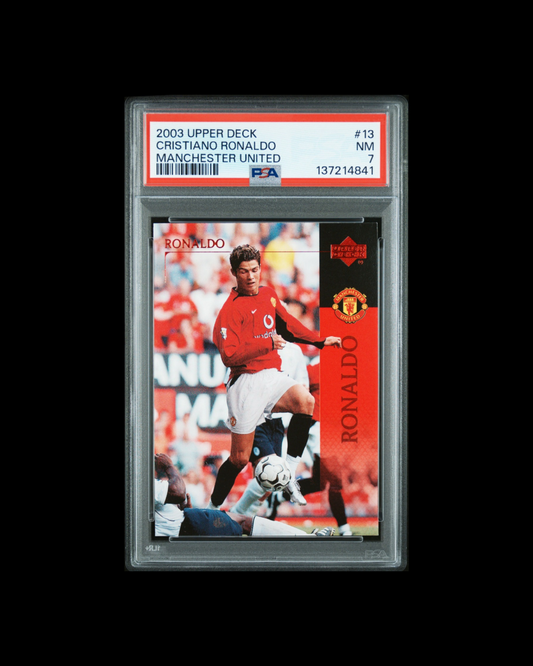 2003 Upper Deck Cristiano Ronaldo Manchester United PSA 7