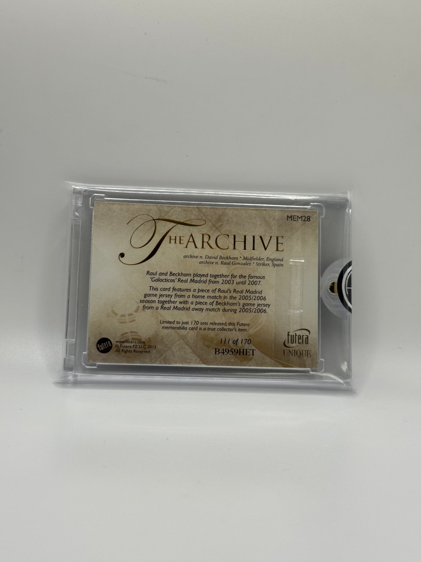 2013 Beckham Raul Dual Patch