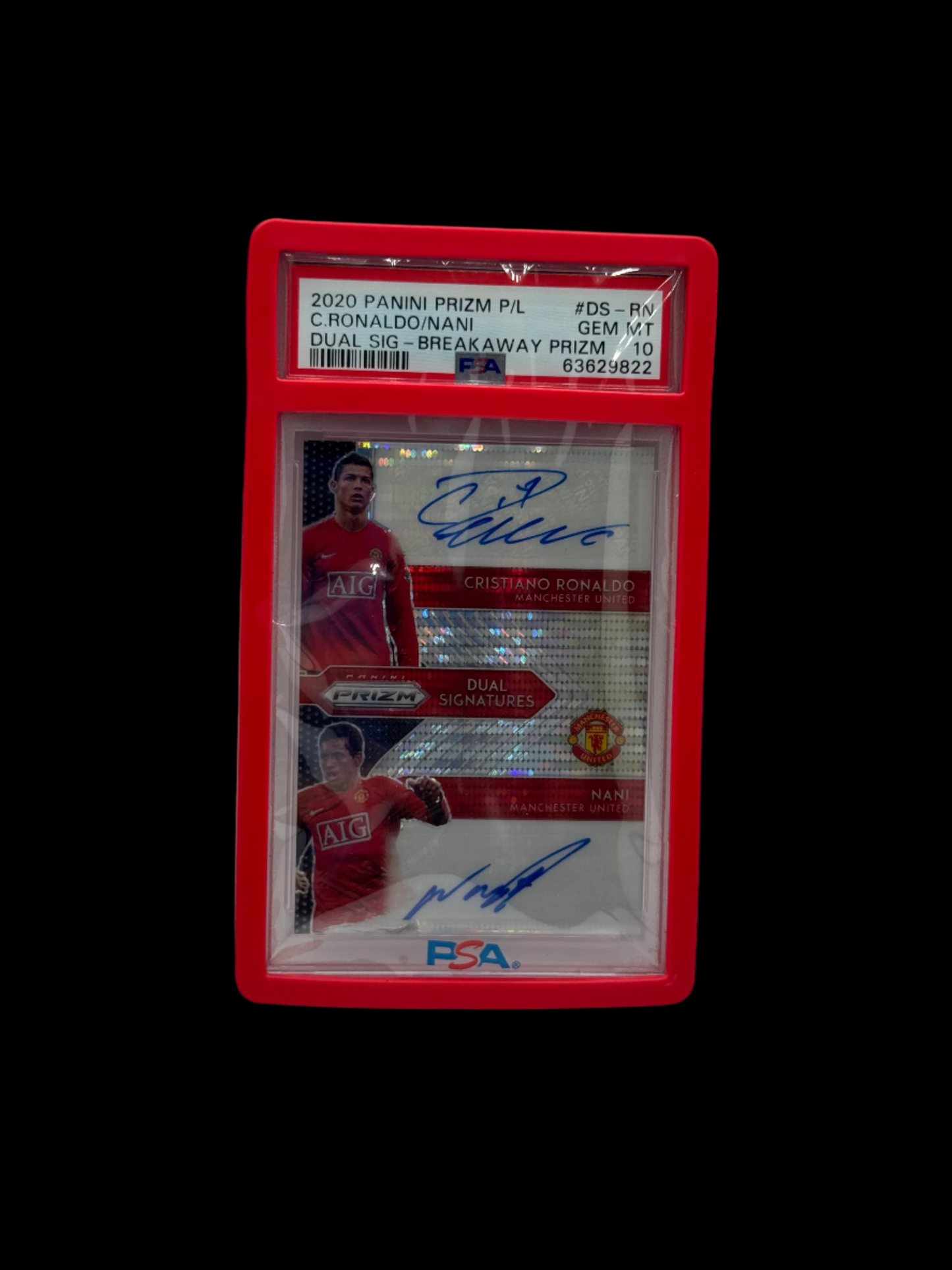 CR7 and Nani Dual Auto PSA 10