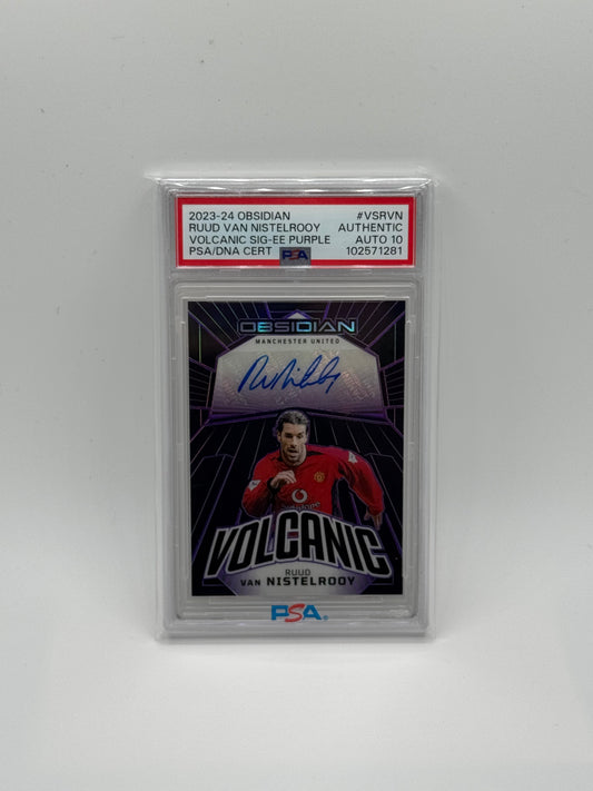 2023 PANINI OBSIDIAN VOLCANIC SIGNATURES #VSRVN RUUD VAN NISTELROOY VOLCANIC SIG-EE PURPLE /5
