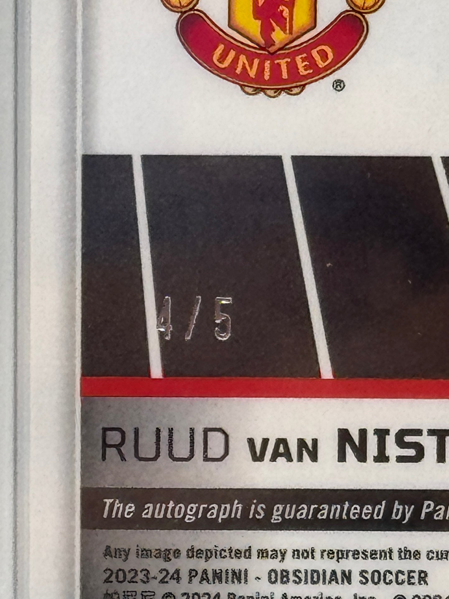 2023 PANINI OBSIDIAN VOLCANIC SIGNATURES #VSRVN RUUD VAN NISTELROOY VOLCANIC SIG-EE PURPLE /5