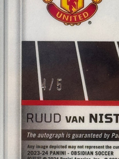 2023 PANINI OBSIDIAN VOLCANIC SIGNATURES #VSRVN RUUD VAN NISTELROOY VOLCANIC SIG-EE PURPLE /5