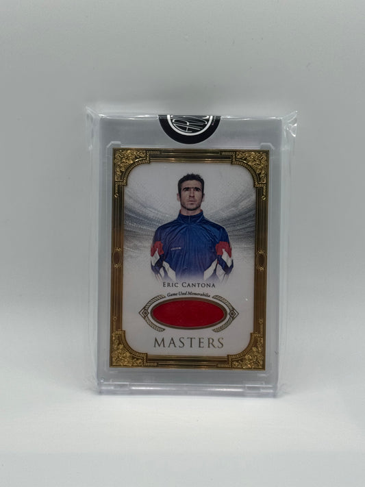 EUROPEAN CUP CANTONA PATCH GOLD FRAME /12