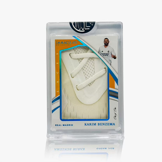 ‘21 IMMACULATE BENZEMA CLEATS RELIC LACES 1/1