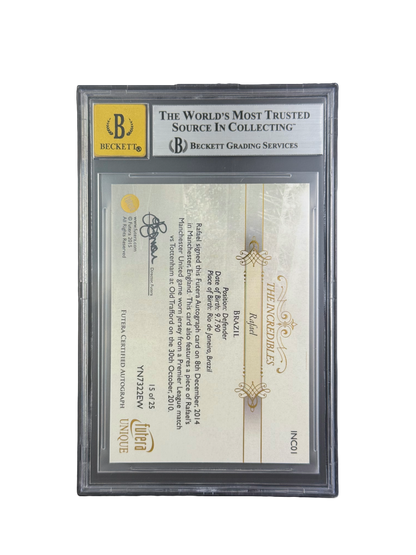 2015 FUTERA UNIQUE
WORLD FOOTBALL THE INCREDIBLES
MEMORABILIA AUTOGRAPHS
#NC1 RAFAEL BGS 8 AUTO 10