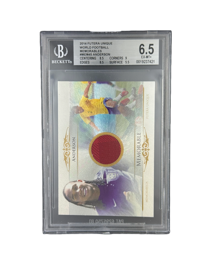 2014 FUTERA UNIQUE
WORLD FOOTBALL
MEMORABLES
#MEM45 ANDERSON BGS 6.5