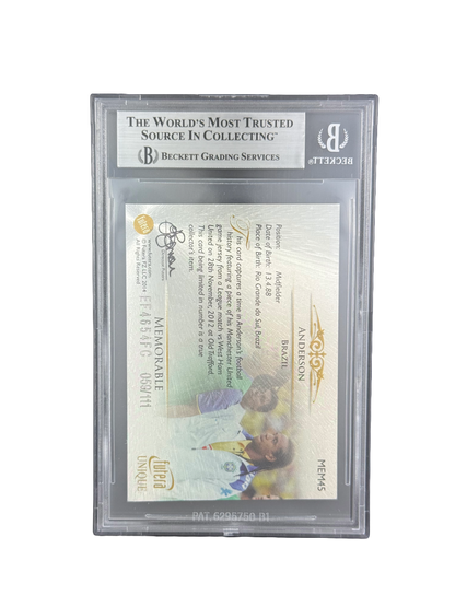 2014 FUTERA UNIQUE
WORLD FOOTBALL
MEMORABLES
#MEM45 ANDERSON BGS 6.5