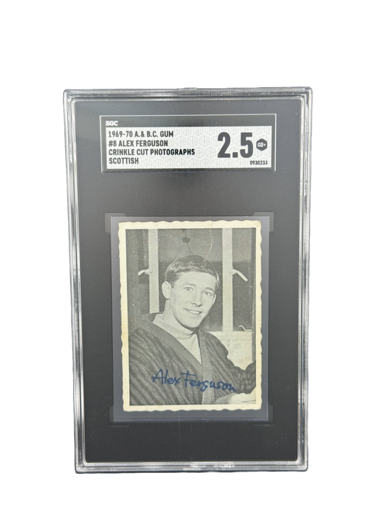 1969-70 A.& B.C GUM #8 ALEX FERGUSON CRINKLE CUT PHOTOGRAPH SCOTTISH