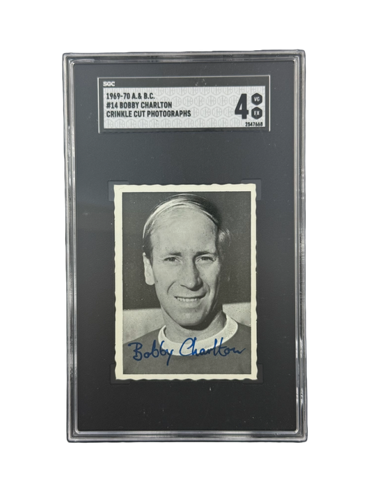 1969-70 A.& B.C.
#14 BOBBY CHARLTON
CRINKLE CUT PHOTOGRAPHS SGC 4